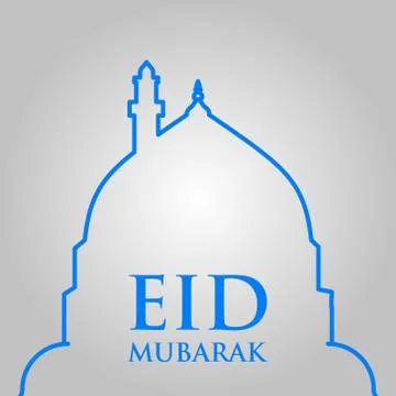 Abstract eid Mubarak social Medea post and Islamic new year background. Stock Illustration