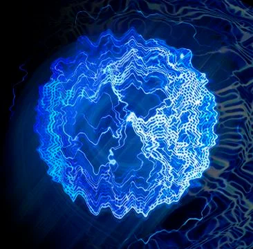 Abstract electric circle Stock Illustration