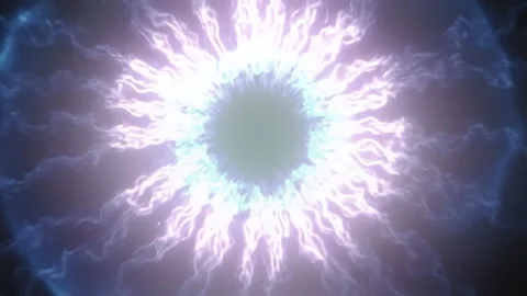 Abstract Electric Energy Pulsing Visuals as an artistic concept Stock Footage 319439012