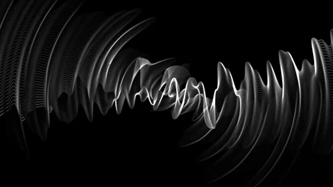 Abstract electric, hypnotic black and white background, wallpaper from chao.. Stock Footage 313121317