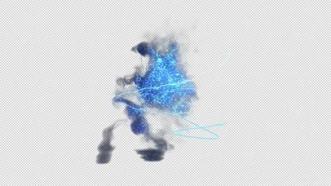 Abstract Electric Perfomance. Stock Footage 170261778