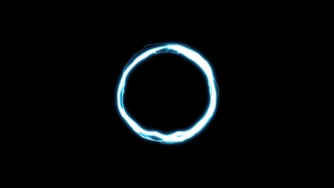 Abstract Electric Power Ring Loop Stock Footage 107903726