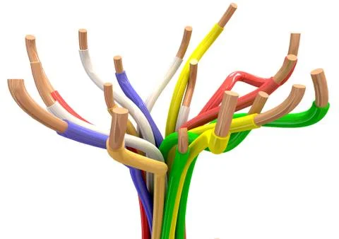 Abstract electrical cables Illustrazione stock