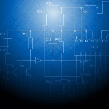 Abstract electrical scheme background. Vector design Abstract electrical s... Stock Photos