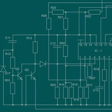 Abstract electrical scheme background. Vector design Abstract electrical s... Stock Photos