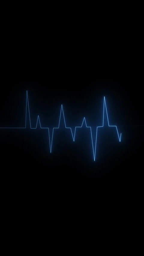 Abstract electrocardiogram line moving across dark digital screen showing m.. Stock Footage 338421602
