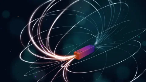 Abstract electromagnetic induction Stock Footage 275370137