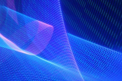 Abstract electromagnetic waves background Stock Illustration