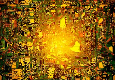Abstract electronic circuit grunge for background 스톡 사진