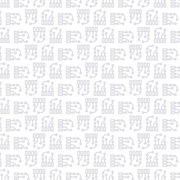 Abstract Electronic Circuitry Pattern Stock Illustration