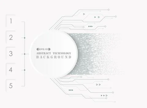 Abstract of electronic futuristic system background with chart design. Stock Illustration