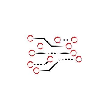 Abstract electronics 2 colored hand drawn icon. Electronics colored element Stock Illustration