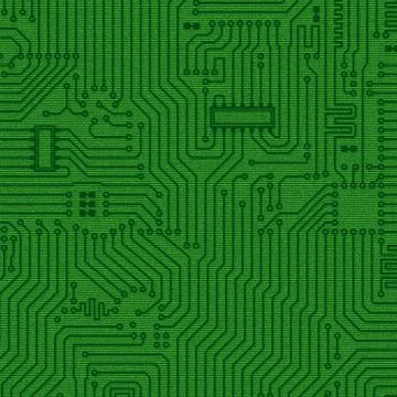 Abstract electronics green texture Stock Illustration