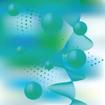 Abstract elegance background with balls Stock Illustration