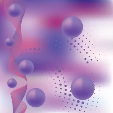 Abstract elegance background with balls Stock Illustration