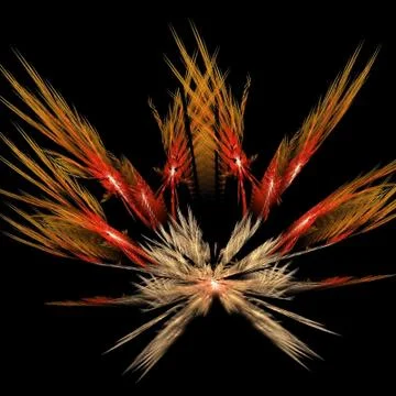 Abstract elegance background. Orange - black palette. Stock Illustration