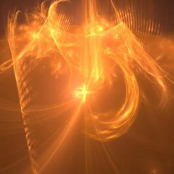 Abstract elegance background. Yellow - orange palette. Stock Illustration