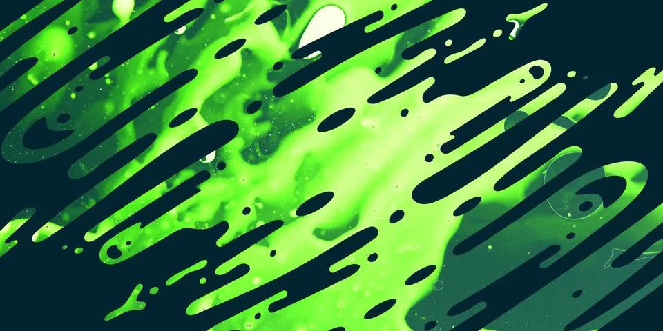 Abstract elegance composition. Stylish pattern in bright shades of green. Copy Stock Photos