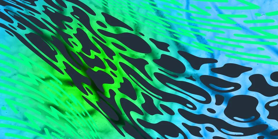 Abstract elegance composition. Stylish pattern in bright shades of green. Copy Stock Photos