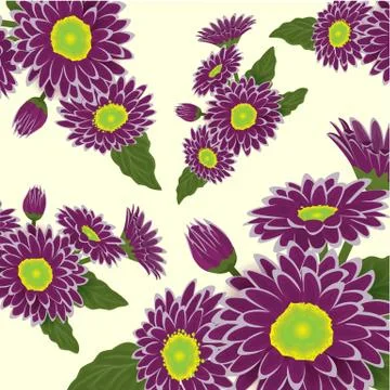 Abstract elegance pattern with floral background. Violet and purple Stock Illustration