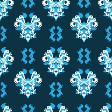 Abstract Elegance Seamless pattern with floral background Stock Illustration