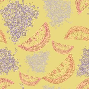 Abstract Elegance Seamless pattern with floral Stock Illustration