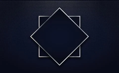 Abstract elegant advertisement frame silver background Stock Illustration