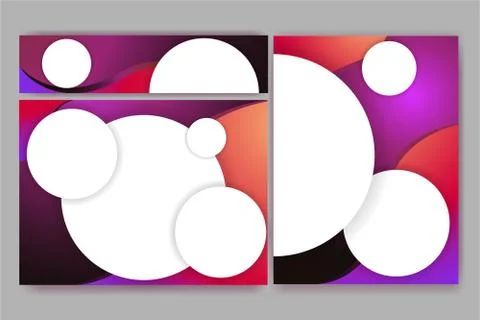 Abstract elegant banners set of templates for eb and print desingt fluent des Stock Illustration