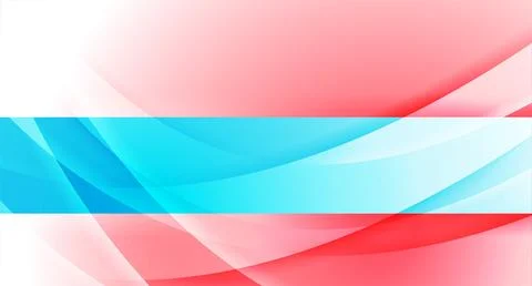 Abstract elegant blue red wavy vector background Stock Illustration