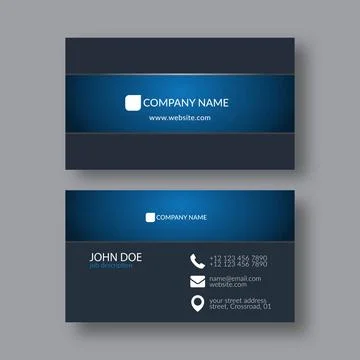 Abstract Elegant Business Card Template. Eps10 Vector Illustration Abstrac... Stock Photos