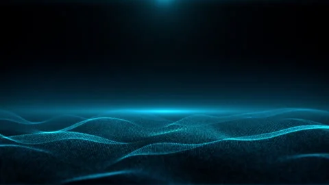Abstract elegant futuristic digital technology particles flowing inwards loop 4K Stock Footage 304624752