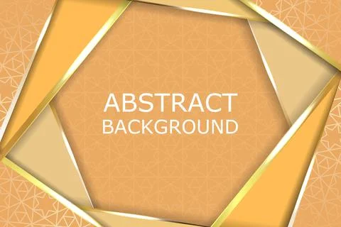 Abstract elegant geometric triangle pink gold color background. Trendy low Stock Illustration