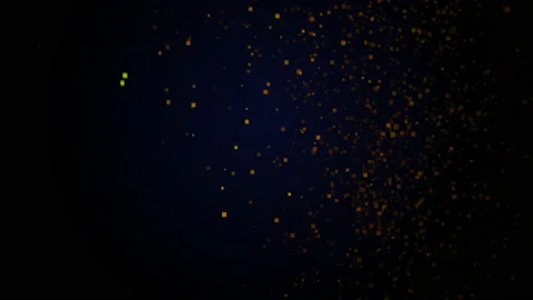 Abstract elegant gold circle cubes flow in 4k video. Stock Footage 153039681