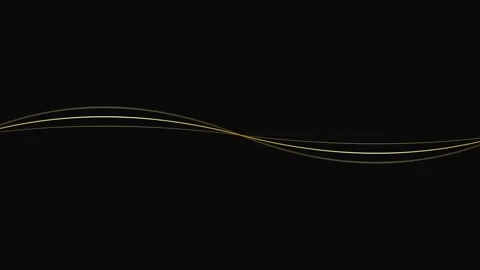 Abstract Elegant Gold Waves Glowing Particles Background Video stock 333976359