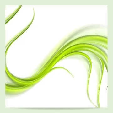 Abstract elegant green wavy pattern background Illustrazione stock