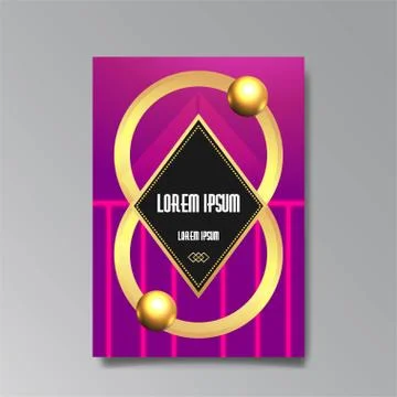 Abstract elegant luxury background, two gold rings, chain, golden jewelry, on Stock Illustration