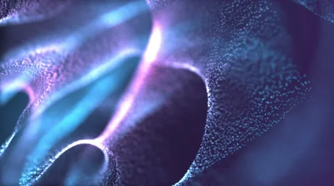 Abstract elegant neon motion background loop with dancing particles Video stock 63278490