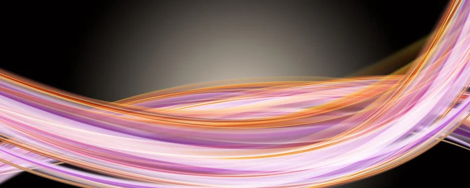 Abstract elegant panorama wave design with space for your text Stock Illustration