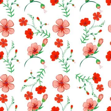 Abstract elegant seamless pattern with floral background Stock-Illustration