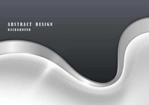 Abstract elegant silver plate template design with glitters artwork. Stock Illustration