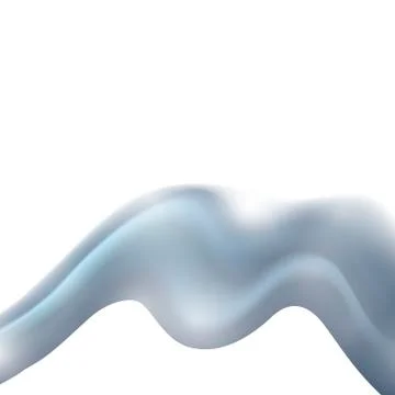 Abstract elegant smooth design background with light blue and white wavy lines Stock Illustration