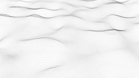 Abstract elegant technology particles waves on white background seamless loop 4K Stock Footage 305779103