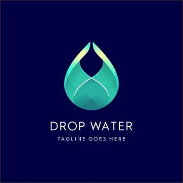 Abstract Elegant Water Drop Illustrazione stock