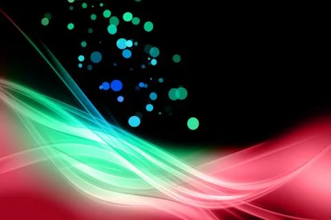 Abstract elegant wave design with bubbles and space for your text イラスト素材