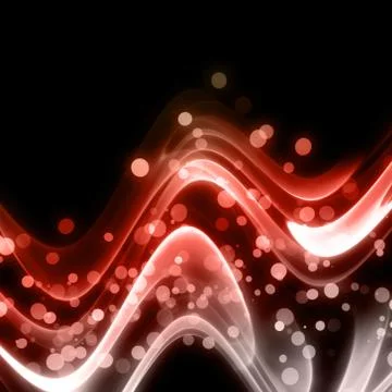 Abstract elegant wave design with bubbles and space for your text イラスト素材