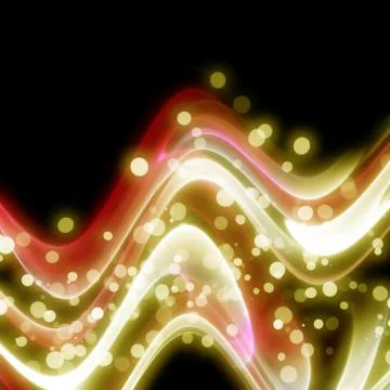 Abstract elegant wave design with bubbles and space for your text イラスト素材