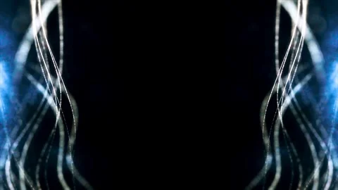 Abstract Elegant White Glowing Lines Frame Background Stock Footage 341570192