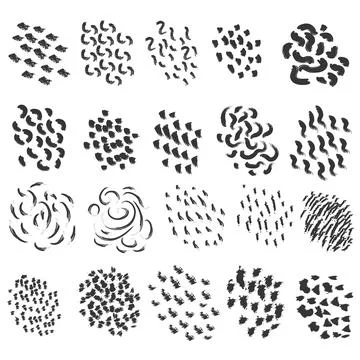 Abstract element decoration hand drawn bundle collection Stock Illustration