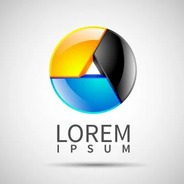 Abstract element shape vector design icon Stock Illustration