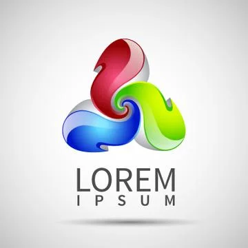 Abstract element shape vector design icon Stock Illustration